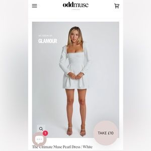 The Ultimate Muse Pearl Dress | White